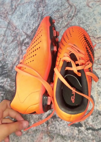 Turuncu Erkek Futbol Ayakkabısı Velcro Detaylı - Görsel 2