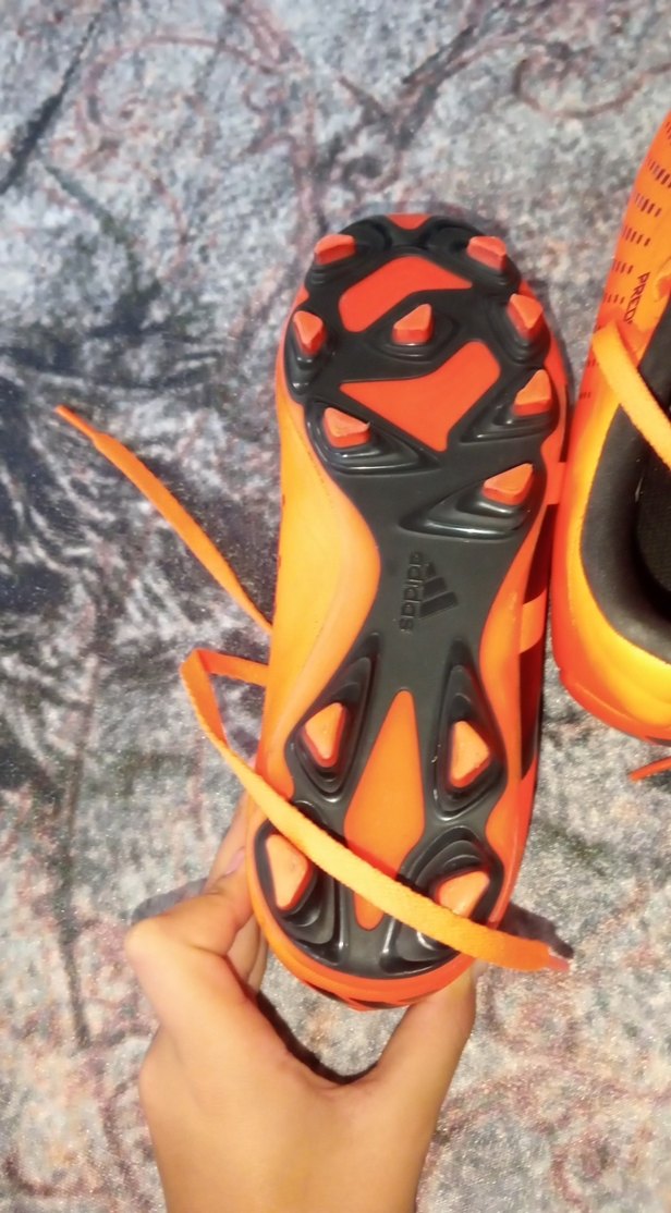 Turuncu Erkek Futbol Ayakkabısı Velcro Detaylı - Görsel 3