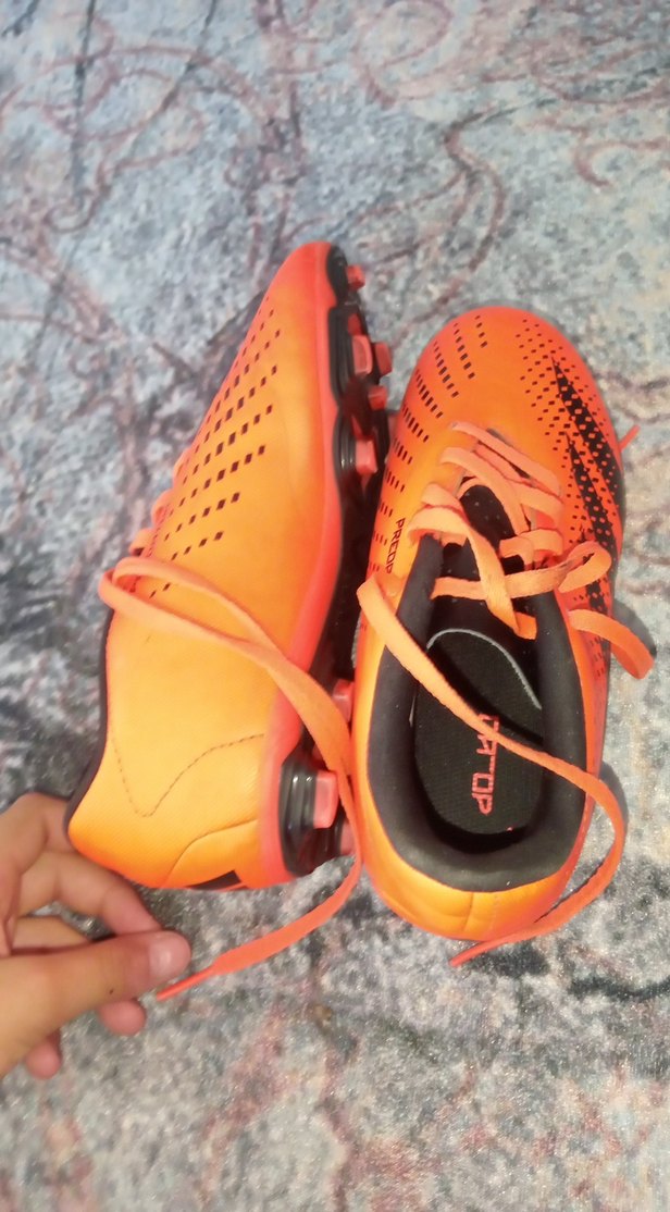 Turuncu Erkek Futbol Ayakkabısı Velcro Detaylı - Görsel 2