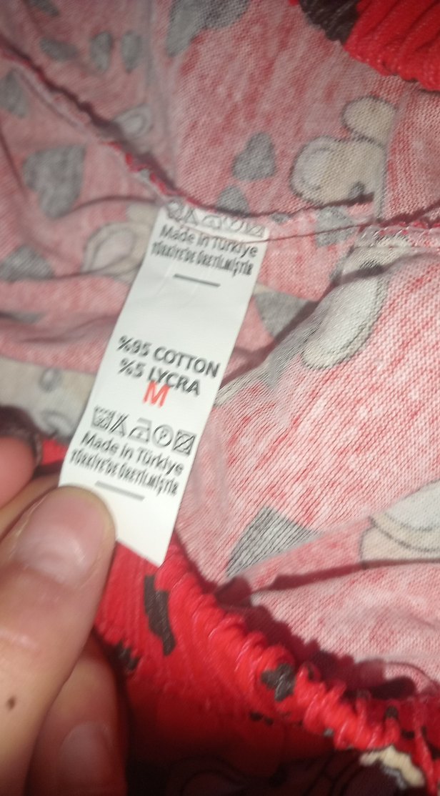 Kırmızı Desenli Kadın Pijama Altı - Görsel 5