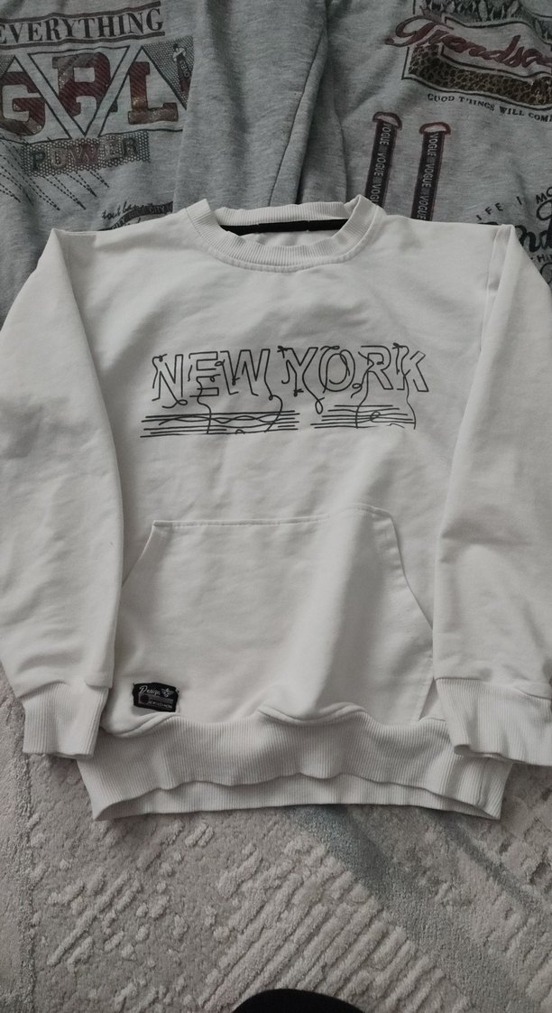 Gri Baskılı erkek çocuk kazaklari - Görsel 4