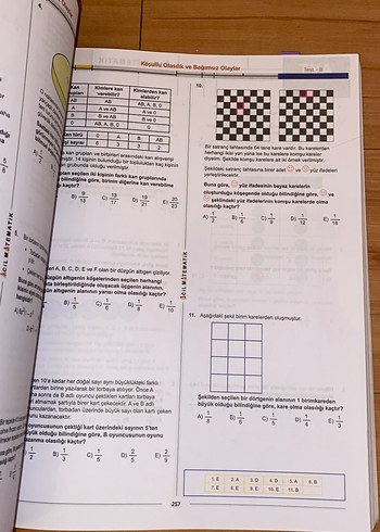 Beden Renk Acil Matematik AYT Soru Bankası