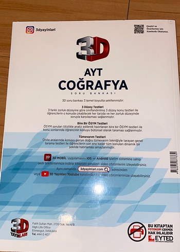 AYT Coğrafya Soru Bankası - Muharrem Yiğit