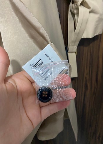 36 Beden Bej Kadın Trençkot