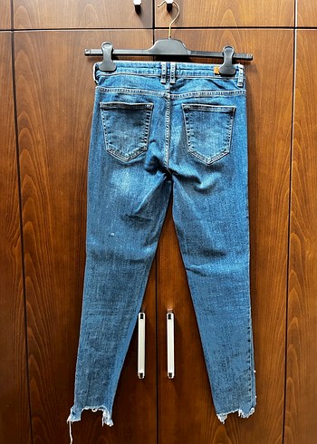 38 Beden Zara Basic denim pantolon (Jean)