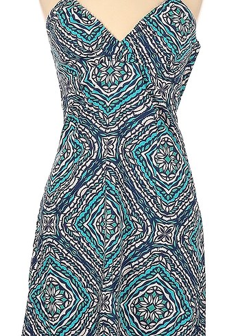 H&M H&M Midi Desenli Askılı Elbise