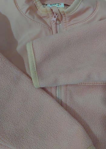 Kız Çocuk Pembe Fermuarlı Sweatshirt - Görsel 4