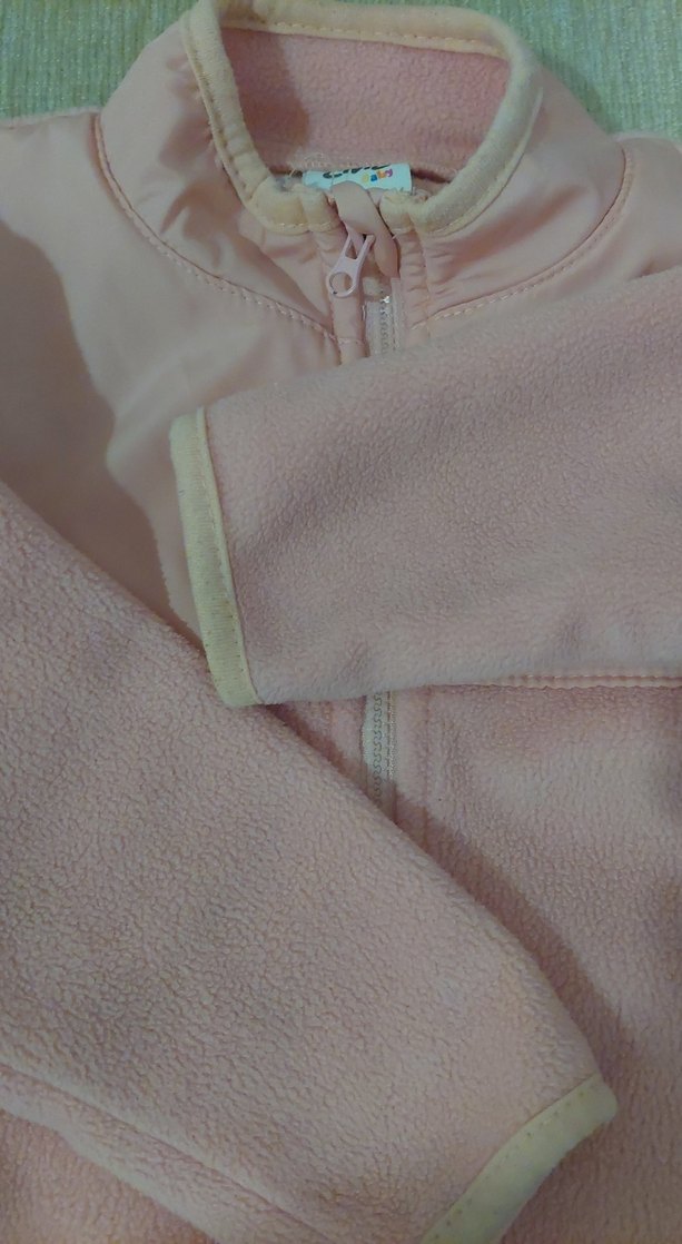Kız Çocuk Pembe Fermuarlı Sweatshirt - Görsel 4