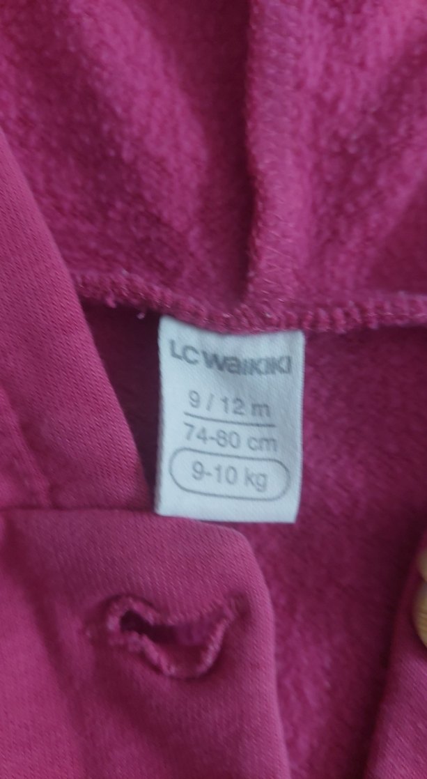 Düğmeli Pembe Bebek Kız Takımı - Görsel 3