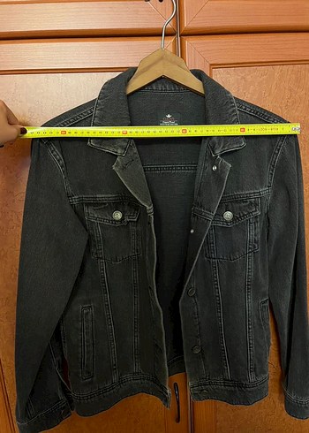 Kadın Siyah Kot Ceket - Görsel 6