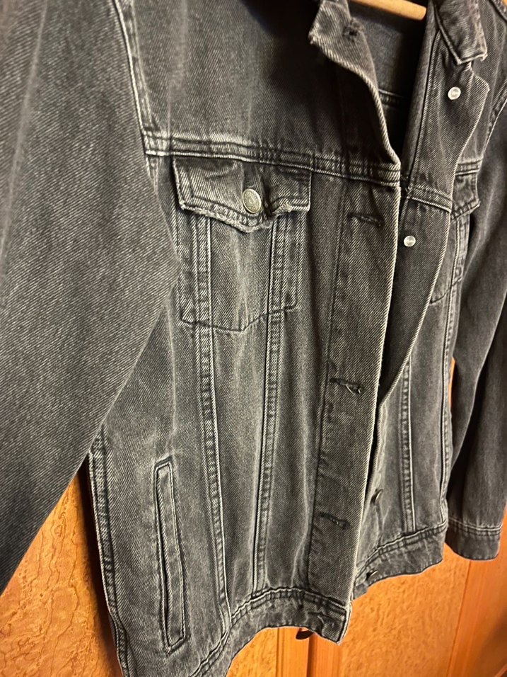 Kadın Siyah Kot Ceket - Görsel 5