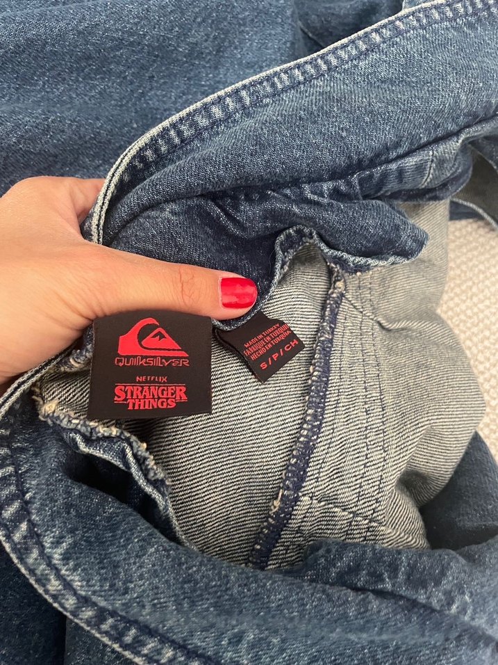 Quiksilver Mavi Kadın Kot Ceket - Görsel 5