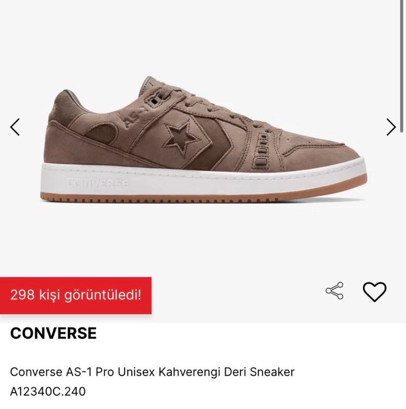 Converse AS-1 Pro Kahverengi Kadın Ayakkabısı - Görsel 2