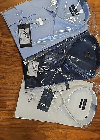 Hatemoglu Beyaz Slim Fit Erkek Gömlek (3 Adet)