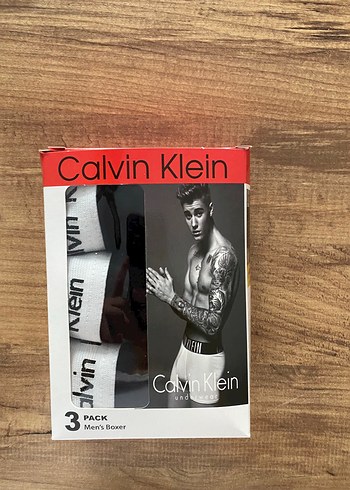 m Beden 3 ADET Calvin Klein Erkek Siyah BOXER