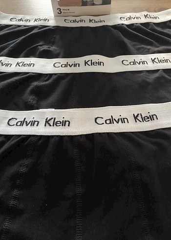 l Beden siyah Renk 3 ADET BOXER Calvin Klein Siyah Erkek Boxer 3'lü Paket