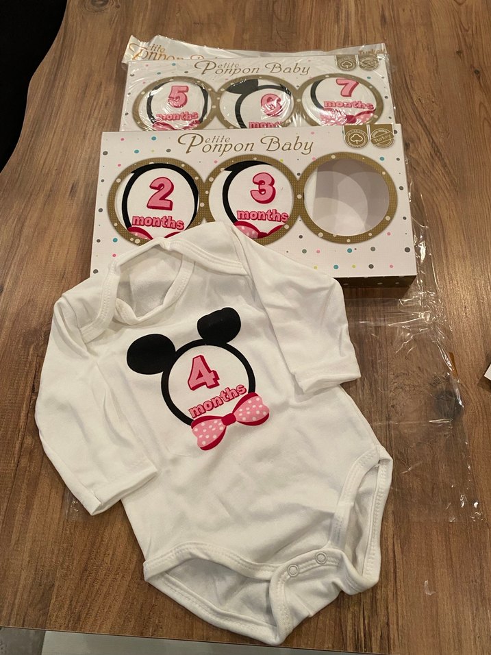 Ponpon Baby Baskılı Uzun Kollu Bebek Body - Görsel 3