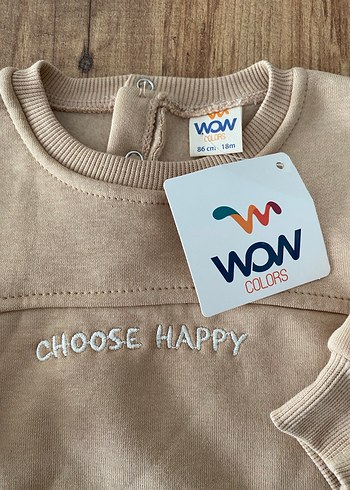 2 ADET Erkek Çocuk Kahverengi Uzun Kollu Sweatshirt - Görsel 3