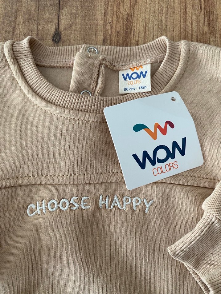 2 ADET Erkek Çocuk Kahverengi Uzun Kollu Sweatshirt - Görsel 3