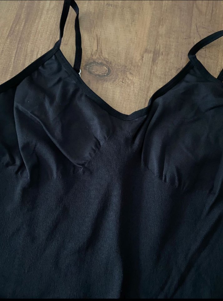 Siyah Kadın Mini İp Askılı Tulum - Görsel 2