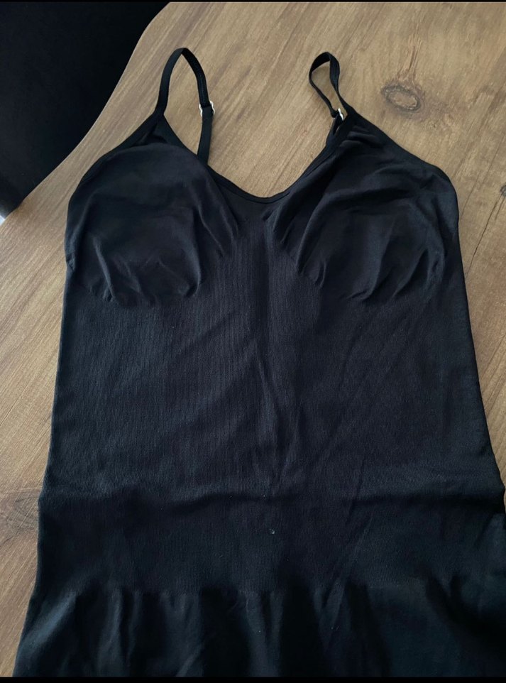 Siyah Kadın Mini İp Askılı Tulum - Görsel 4