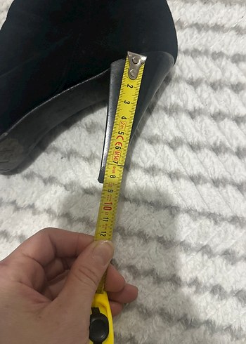 Siyah Süet Topuklu Dizüstü Çizme - Görsel 7