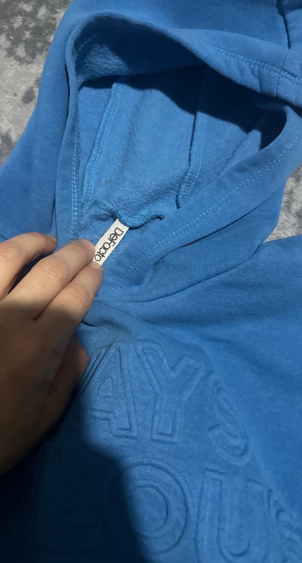 Mavi Kapüşonlu erkek
 Sweatshirt - Görsel 2