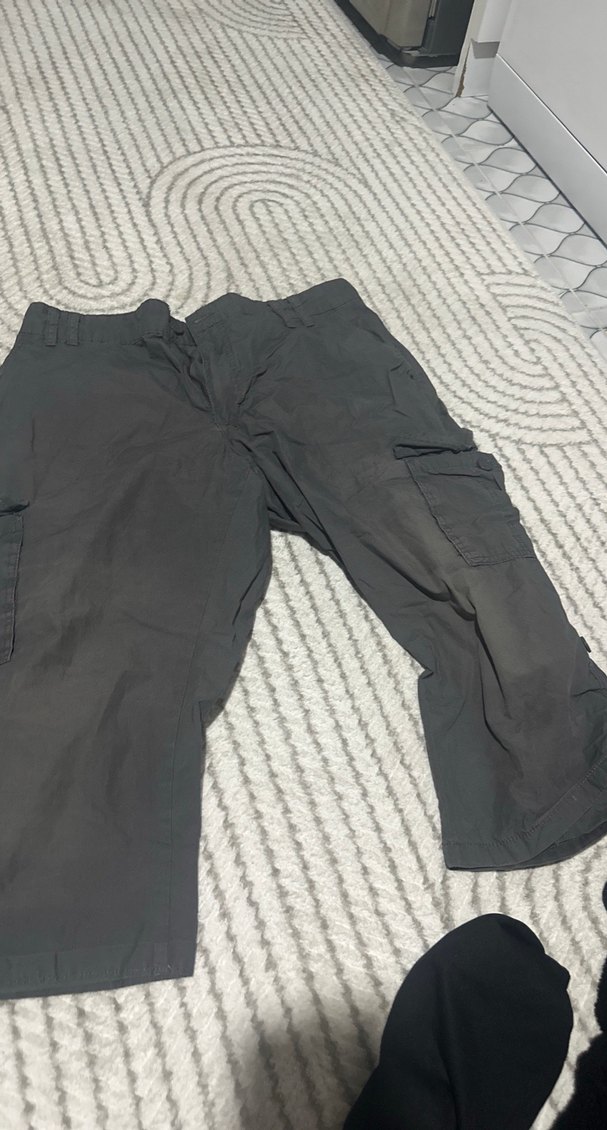 Erkk Mavi Kemerli Denim Midi Pantolon kapri - Görsel 2