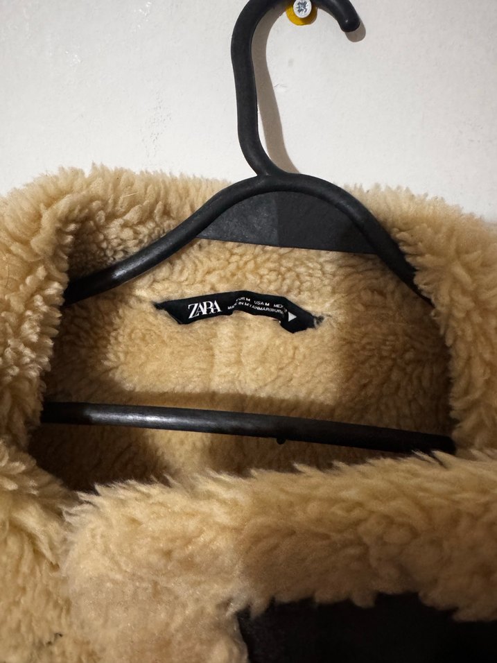 Kahverengi Kürklü Deri Biker Ceket - Görsel 3