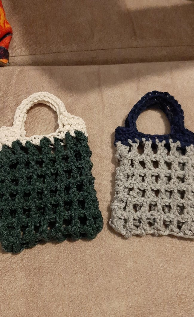 Örgü El Yapımı Minik Çanta Aksesuar - Görsel 2