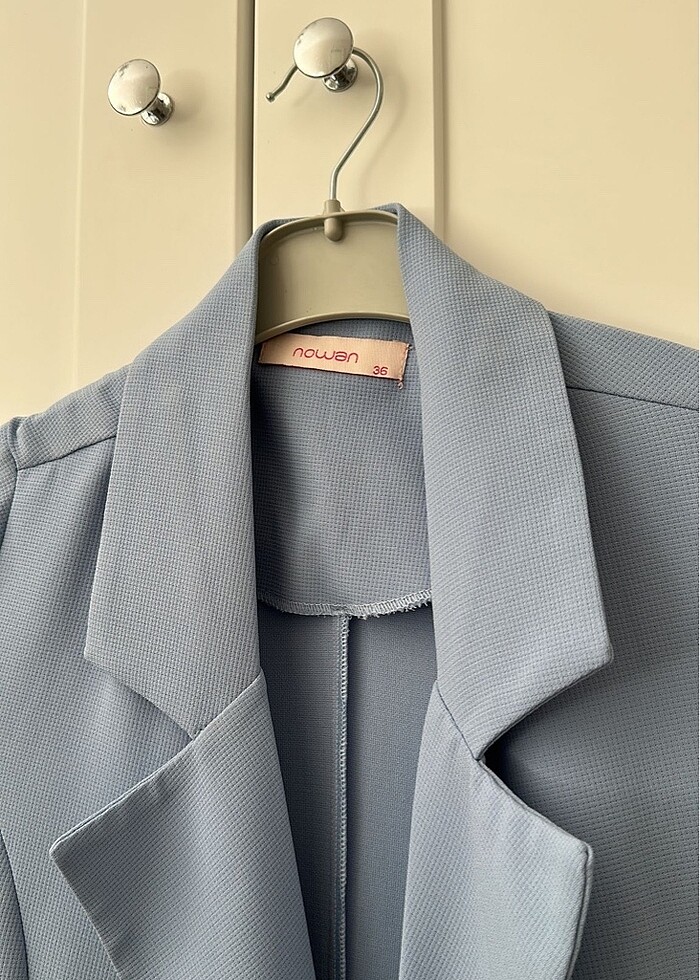 Mavi blazer ceket - Görsel 3