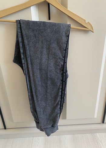 38 Beden gri Renk Gri Kapüşonlu Mini Denim Sweatshirt