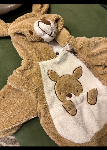 Kahverengi Nakışlı Bebek Tulumu - Görsel 2