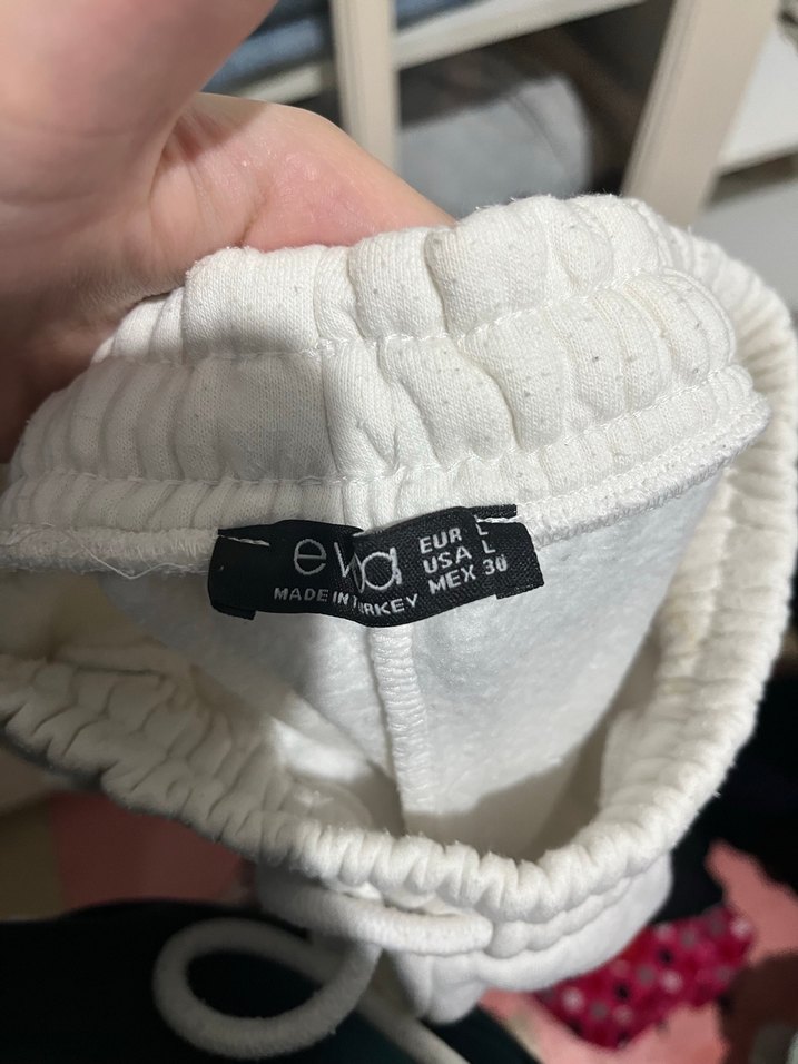 Kadın Beyaz Sweatpant - Görsel 3