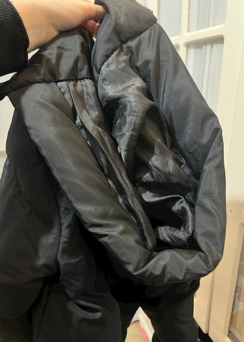 Kadın Siyah mont - Görsel 5