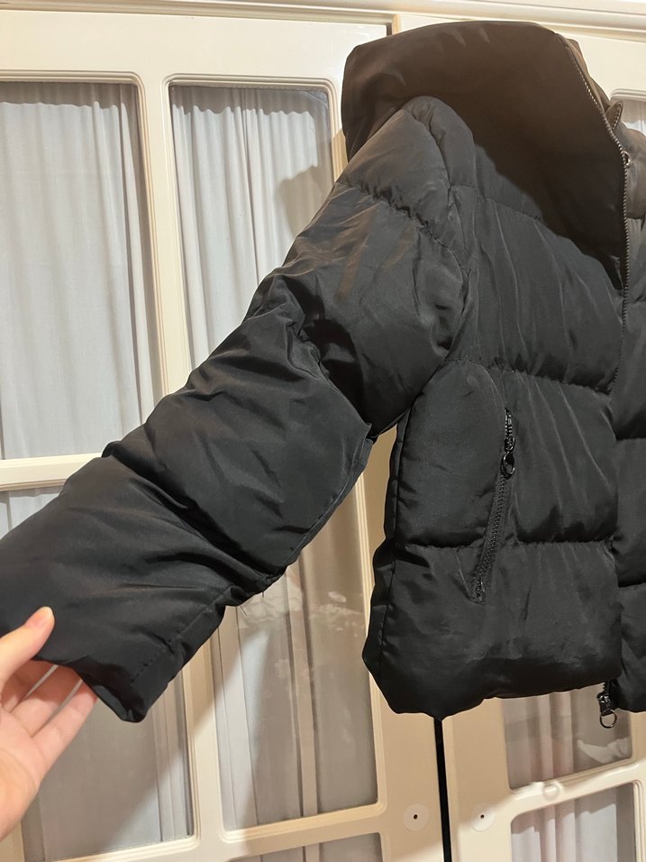 Kadın Siyah mont - Görsel 2