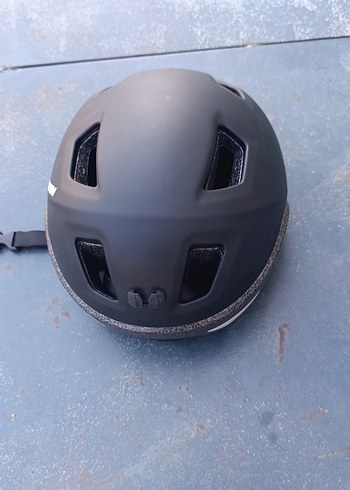 Kemerli Siyah btwin bisiklet Kaskı - Görsel 3