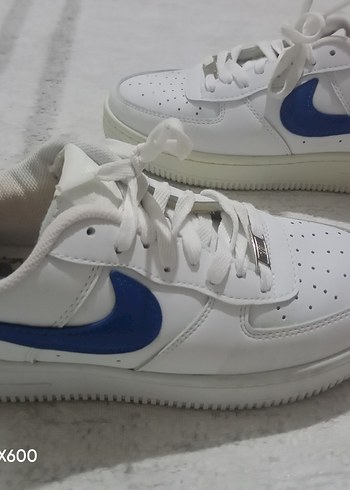 39 Beden Beyaz Platform Topuklu Bağcıklı Spor Ayakkabı