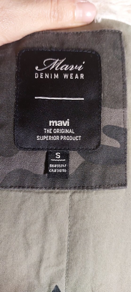 MAVI Haki Kamuflaj Peluşlu Kışlık MONT — görsel 9/12