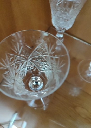 Beden beyaz Renk Beyaz Kristal Desenli Kadehler