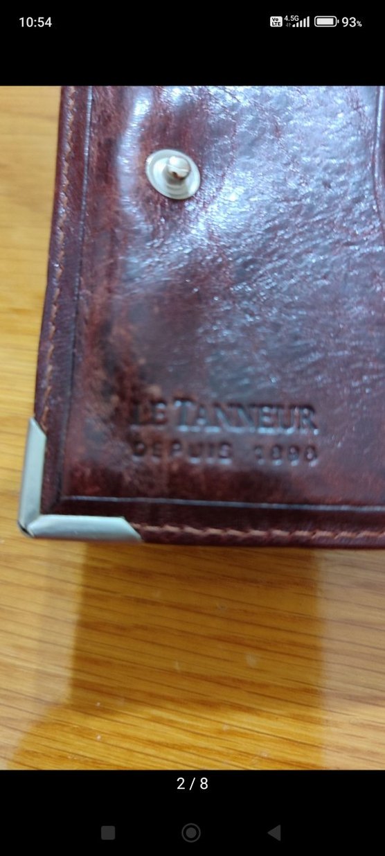 Bordo Parlak Deri Erkek Cüzdan - Görsel 3