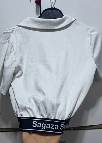 Sagaza Studio Beyaz Kısa Kollu Mini Gömlek - Görsel 3