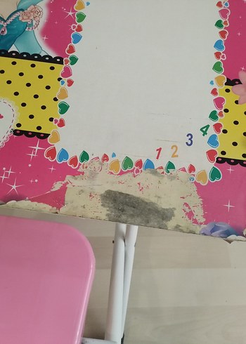 Beden pembe Renk Pembe Çocuk Sandalyesi Prenses Desenli