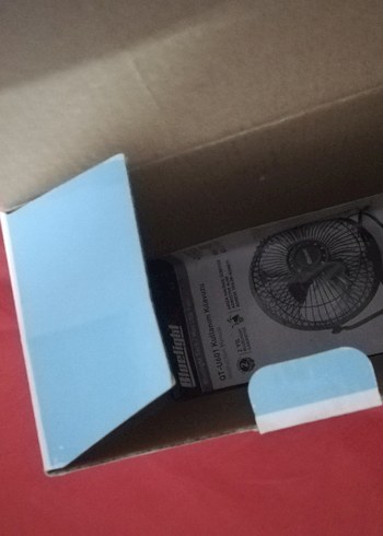 Masaüstü Metal Kafesli Mavi Fan - Görsel 2