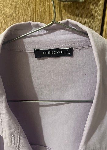 Trendyol & Milla Lila Düğmeli Keten Gömlek
