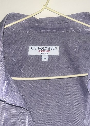 U.S Polo Assn. Lila Denim Uzun Kollu Kadın Gömlek