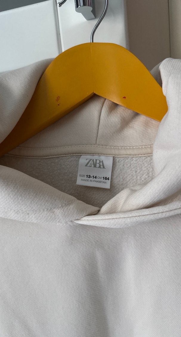 Kadın Beyaz Kapüşonlu Sweatshirt California Baskılı - Görsel 2