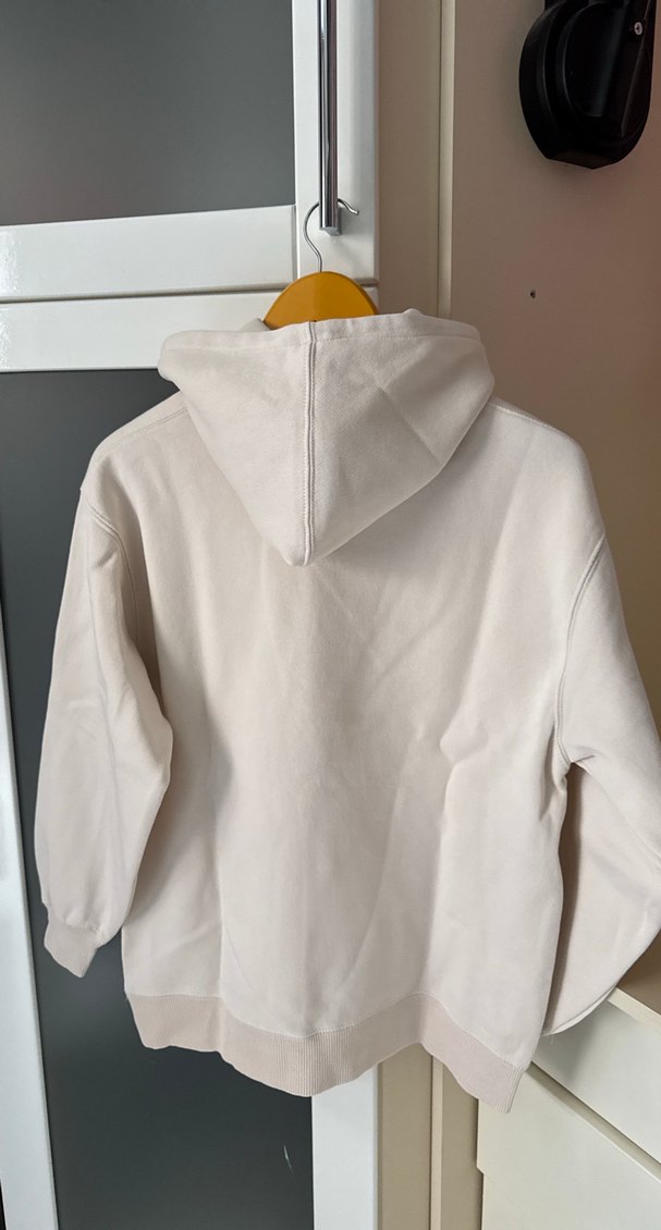 Kadın Beyaz Kapüşonlu Sweatshirt California Baskılı - Görsel 3