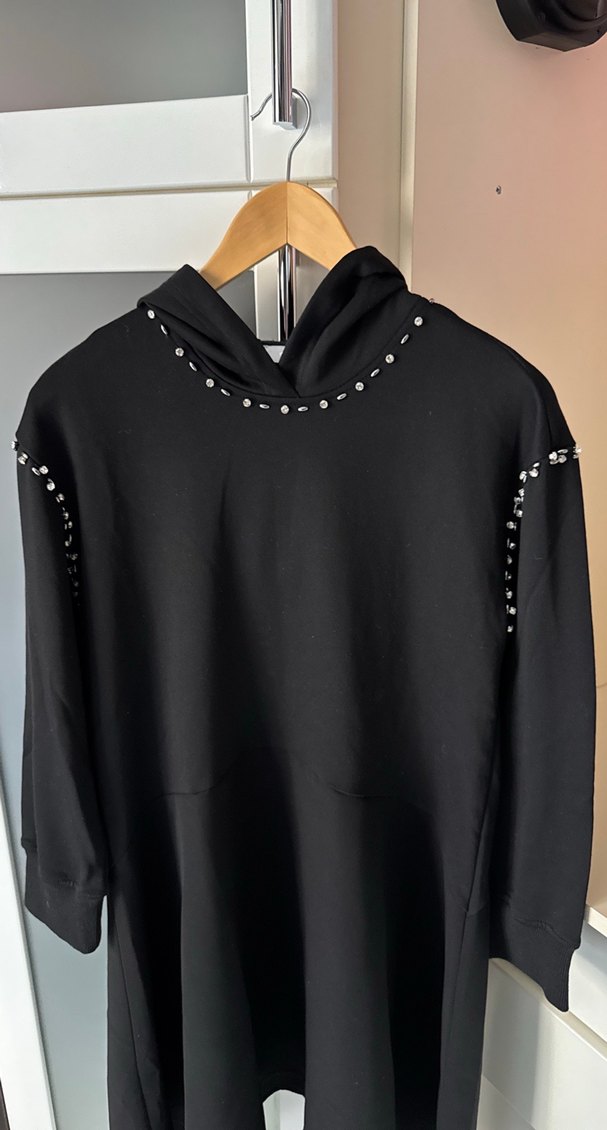 Siyah Uzun Kollu Sweet Elbise - Görsel 2