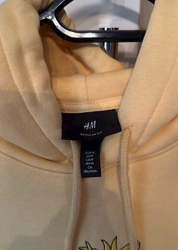 Sarı Kapüşonlu Sweatshirt - Görsel 3